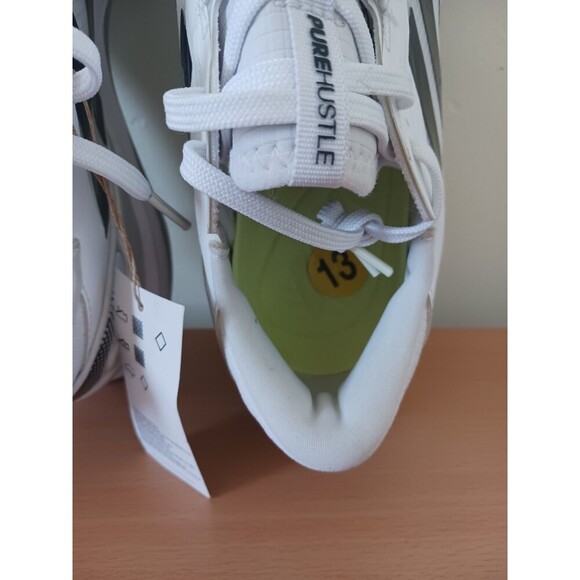 Adidas Pure Hustle 2 Elite Womens Softball Metal Cleats White Black FY4393 Sz 13 - Picture 5 of 10